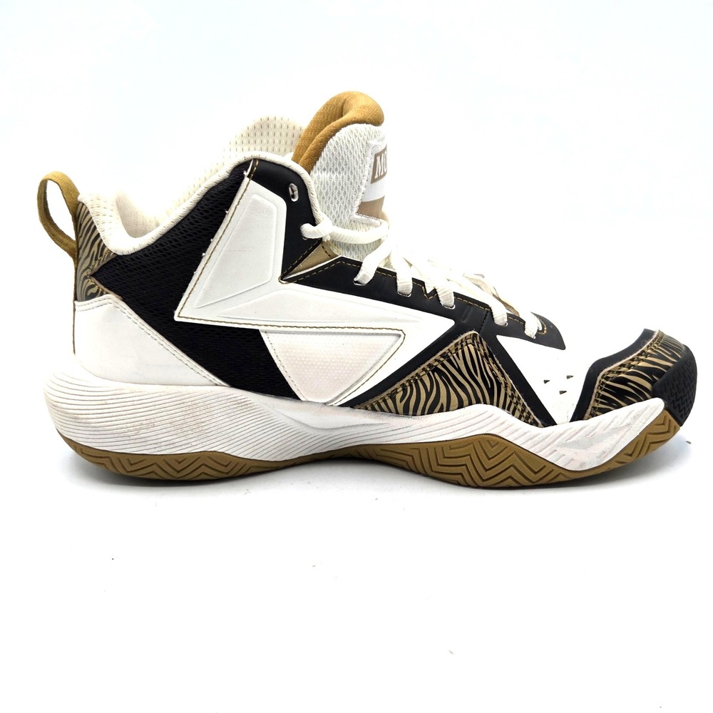 Moolah Press Break Black / White / Gold‎ Sneakers Basketball Shoes Kids Sz 7